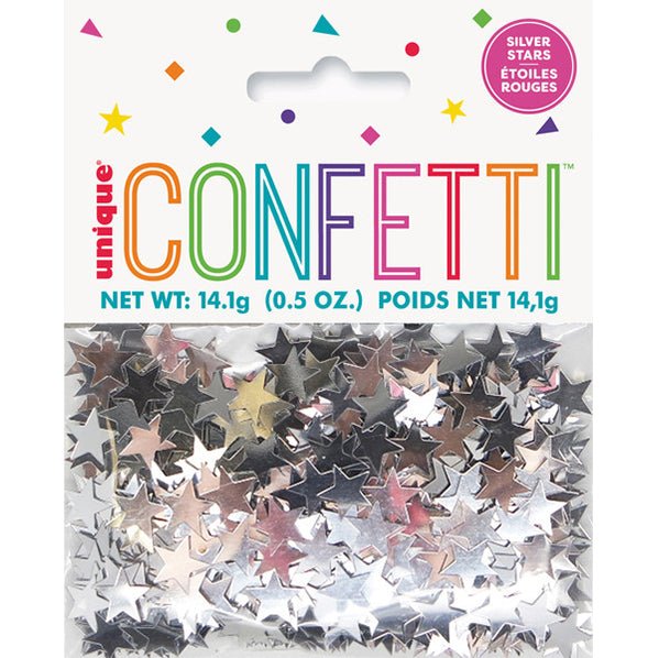 Silver Stars Confetti (14g) - The Party Marketplace