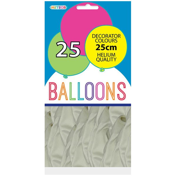 Snow White Decorator Balloons 25cm (Pack of 25) - The Party Marketplace