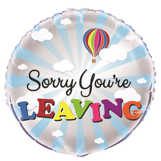 "Sorry You're Leaving" Foil Balloon 45cm - The Party Marketplace