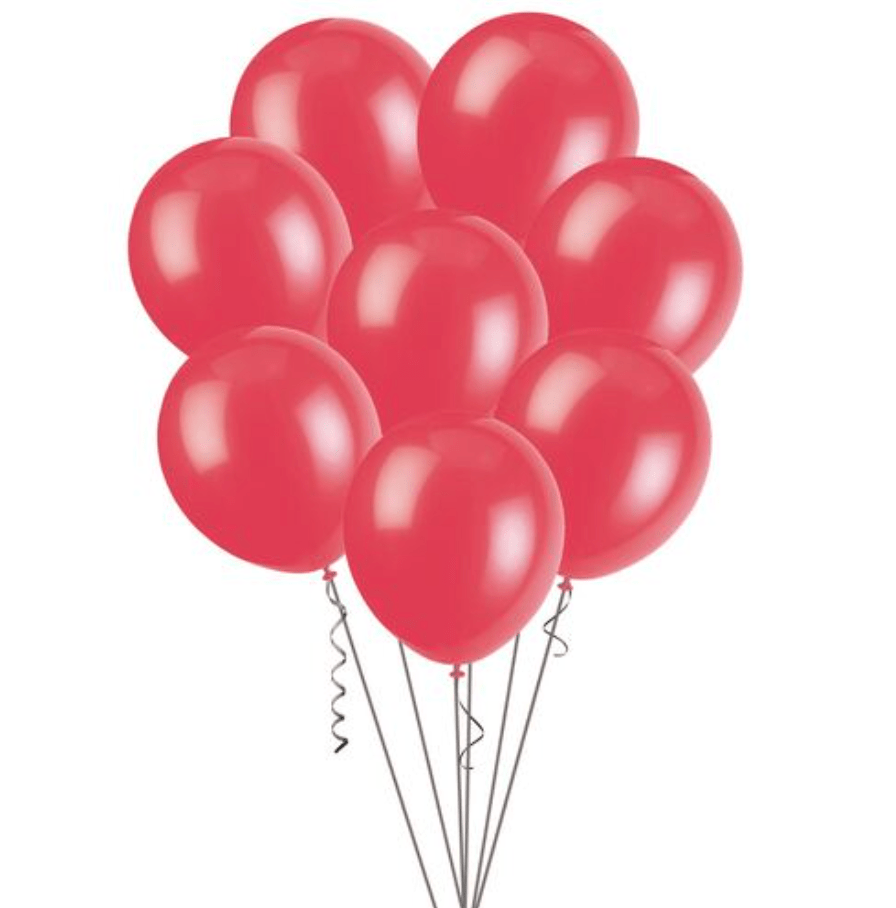 Strawberry Red Decorator Balloons 30cm (Pack of 100) - The Party Marketplace