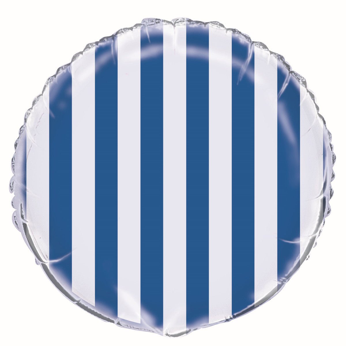 Stripes Foil Balloon 45cm - Royal Blue - The Party Marketplace