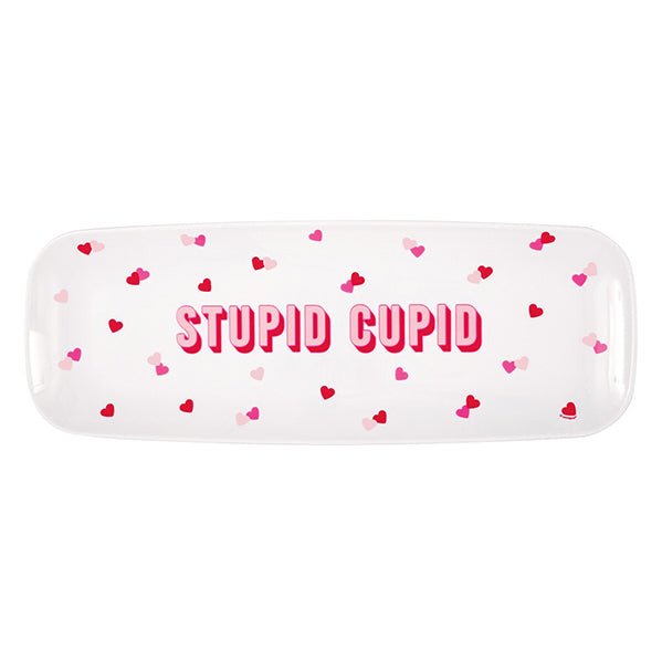 "Stupid Cupid" Reusable Plastic Serving Tray - The Party Marketplace
