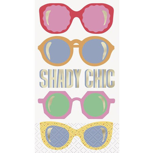 Summer Chic "Shady Chic" Guest Napkins (Pack of 16) - The Party Marketplace