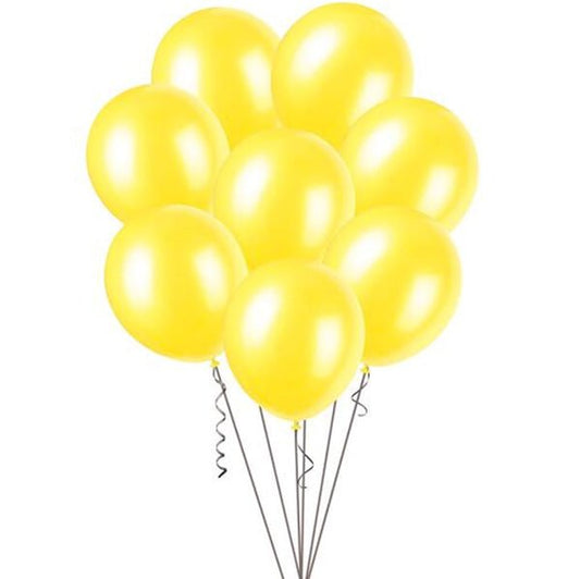 Sunburst Yellow Decorator Balloons 25cm (Pack of 25) - The Party Marketplace