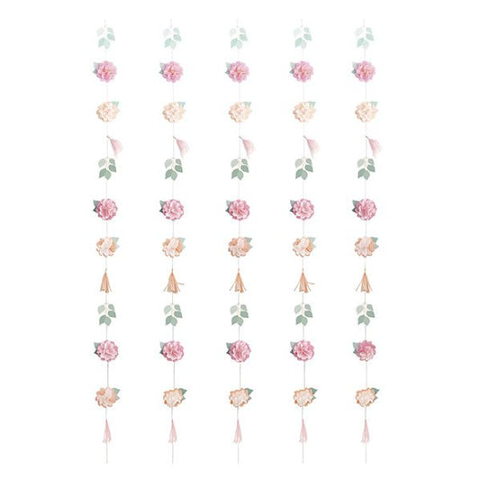 Tassel & Flower Garland Backdrop Kit - The Party Marketplace