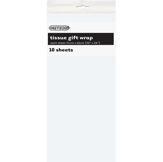 Tissue Paper - Bright White (10 Sheets) - The Party Marketplace