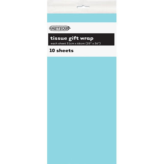 Tissue Paper - Caribbean Teal (10 Sheets) - The Party Marketplace