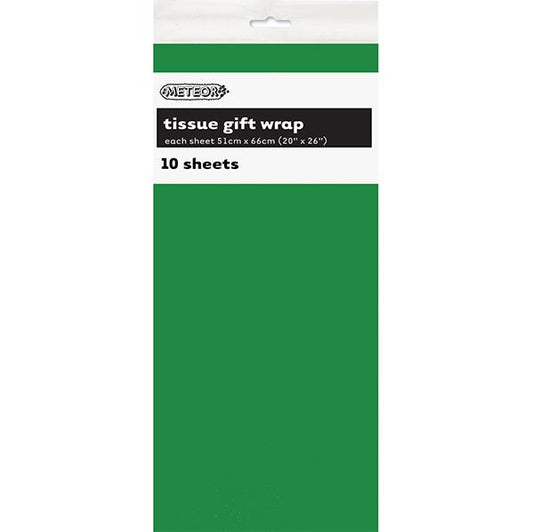Tissue Paper - Emerald Green (10 Sheets) - The Party Marketplace