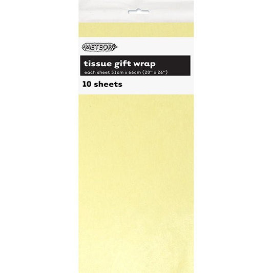 Tissue Paper - Ivory (10 Sheets) - The Party Marketplace