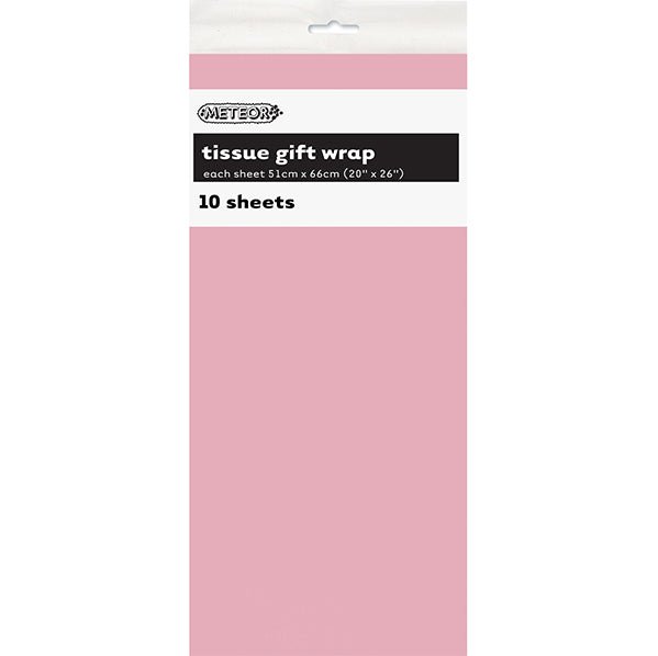 Tissue Paper - Lovely Pink (10 Sheets) - The Party Marketplace