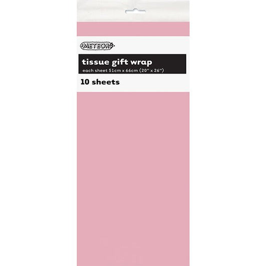 Tissue Paper - Lovely Pink (10 Sheets) - The Party Marketplace