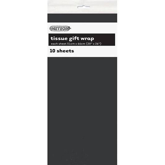 Tissue Paper - Midnight Black (10 Sheets) - The Party Marketplace