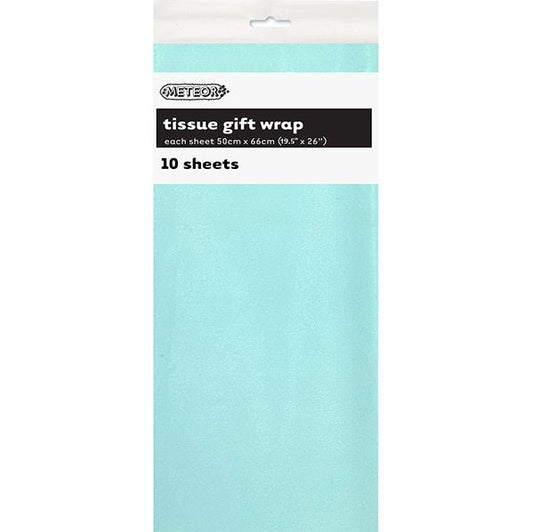 Tissue Paper - Pastel Blue (10 Sheets) - The Party Marketplace