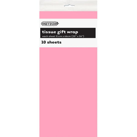 Tissue Paper - Pastel Pink (10 Sheets) - The Party Marketplace