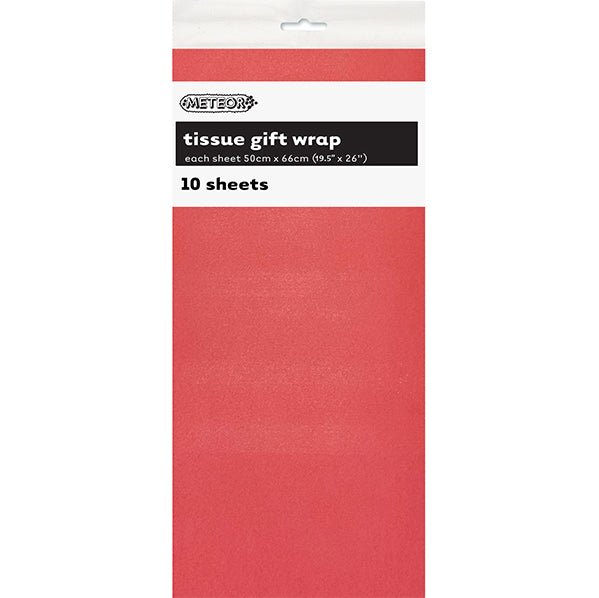 Tissue Paper - Rose Pink (10 Sheets) - The Party Marketplace