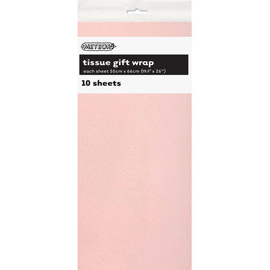 Tissue Paper - Soft Pink (10 Sheets) - The Party Marketplace