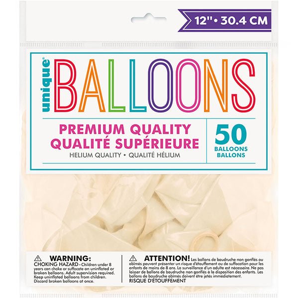 Transparent Crystal Premium Balloons 30cm (Pack of 50) - The Party Marketplace