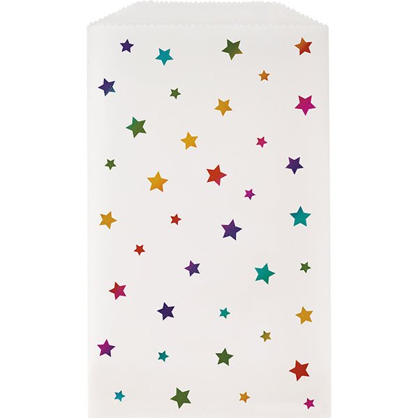Treat Bags - Rainbow Star Foil Stamped Glassine (Pack of 4) - The Party Marketplace