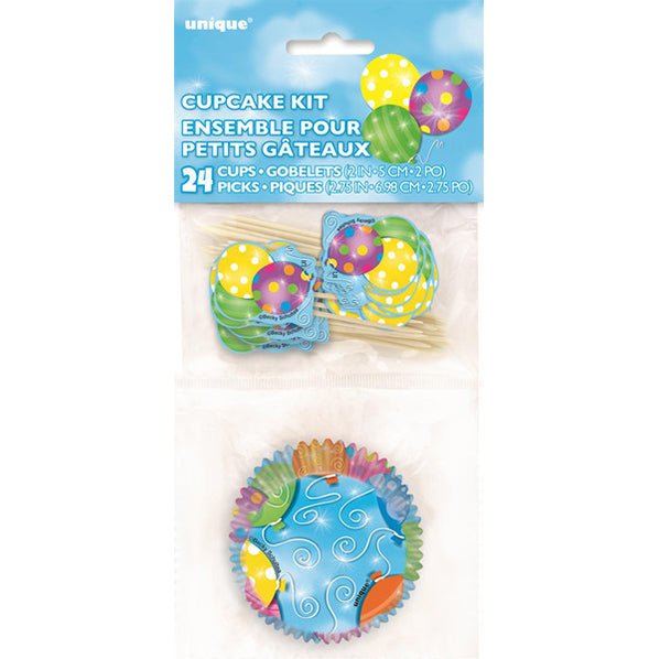 Twinkle Balloon Cupcake Kit (For 24) - The Party Marketplace