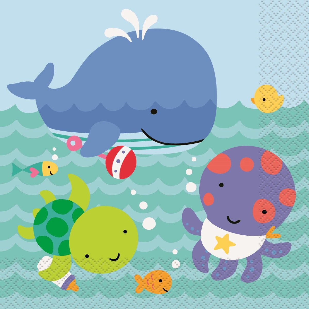 Under The Sea Luncheon Napkins (Pack of 20) - The Party Marketplace