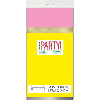 Vibrant Christmas Printed Foil Tablecover 137cm x 213cm - The Party Marketplace