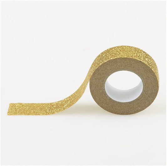 Washi Tape Gold Glitter (5m) - The Party Marketplace
