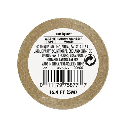 Washi Tape Gold Glitter (5m) - The Party Marketplace