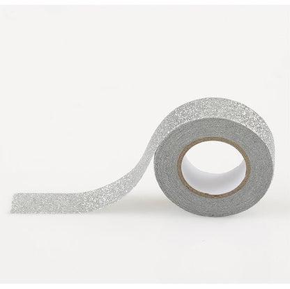 Washi Tape Silver Glitter (5m) - The Party Marketplace