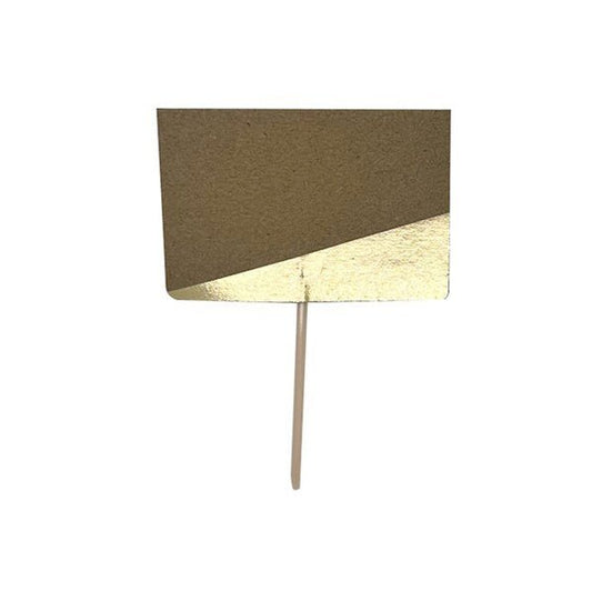 Write On Food Picks - Kraft Paper With Gold Foil Stamp (Pack of 10) - The Party Marketplace